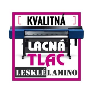 Samolepka s lesklou lamináciou - Kvaliná tlač