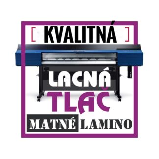 Samolepka s matnou lamináciou - Kvaliná tlač